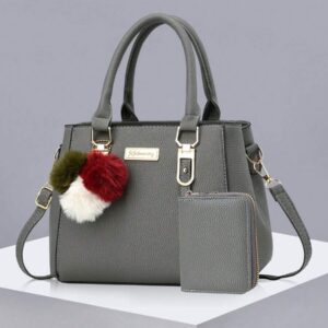 Large Capacity Pom Pom Decor Small Wallet Women Handbag, Business Casual Shoulder Bag, Mother's Day Gift, Suitable For Career Women, Office Ladies, Great For Work, Business, Commuting, School And More, Mother's Day